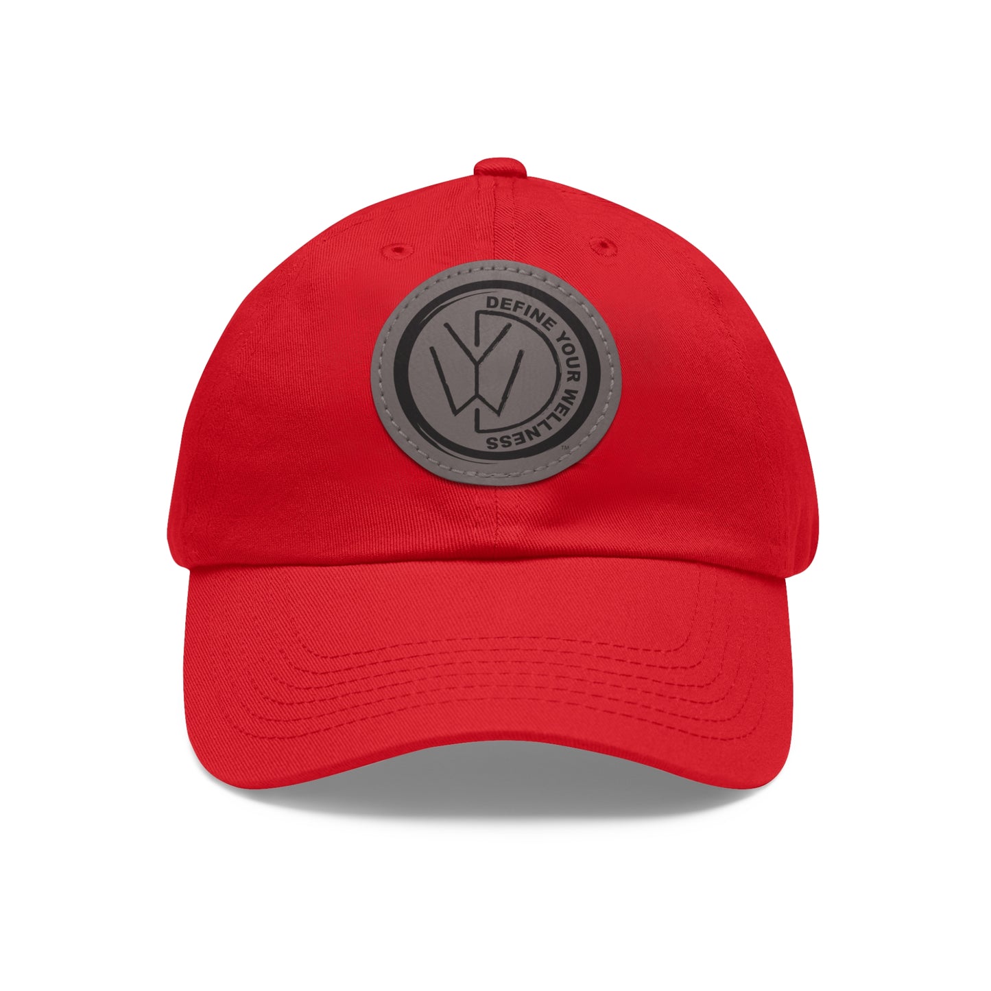 Define Your Wellness - Dad Hat with Leather Patch (Round) - 9 color combinations