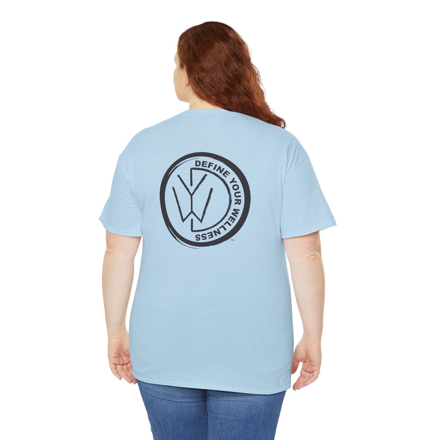 Define Your Wellness - Unisex Heavy Cotton Tee - 13 colors - front & back