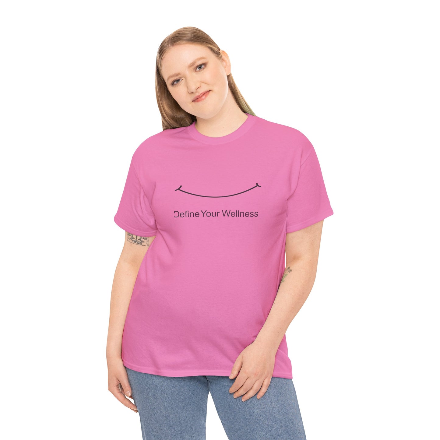 Smile - Define Your Wellness - Unisex Heavy Cotton Tee - 10 colors