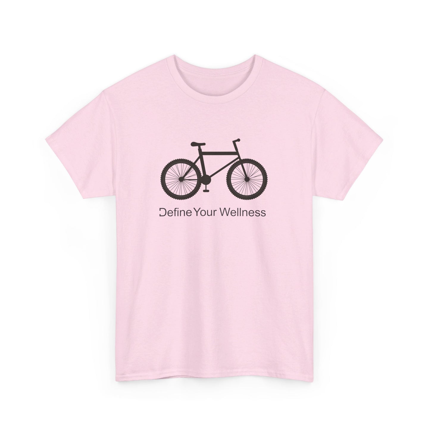 Bike - Define Your Wellness - Unisex Heavy Cotton Tee - 7 colors - front and back