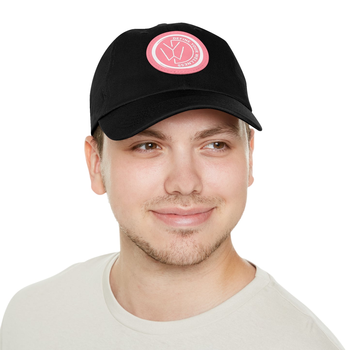 Define Your Wellness - Dad Hat with Leather Patch (Round) - 18 color combinations