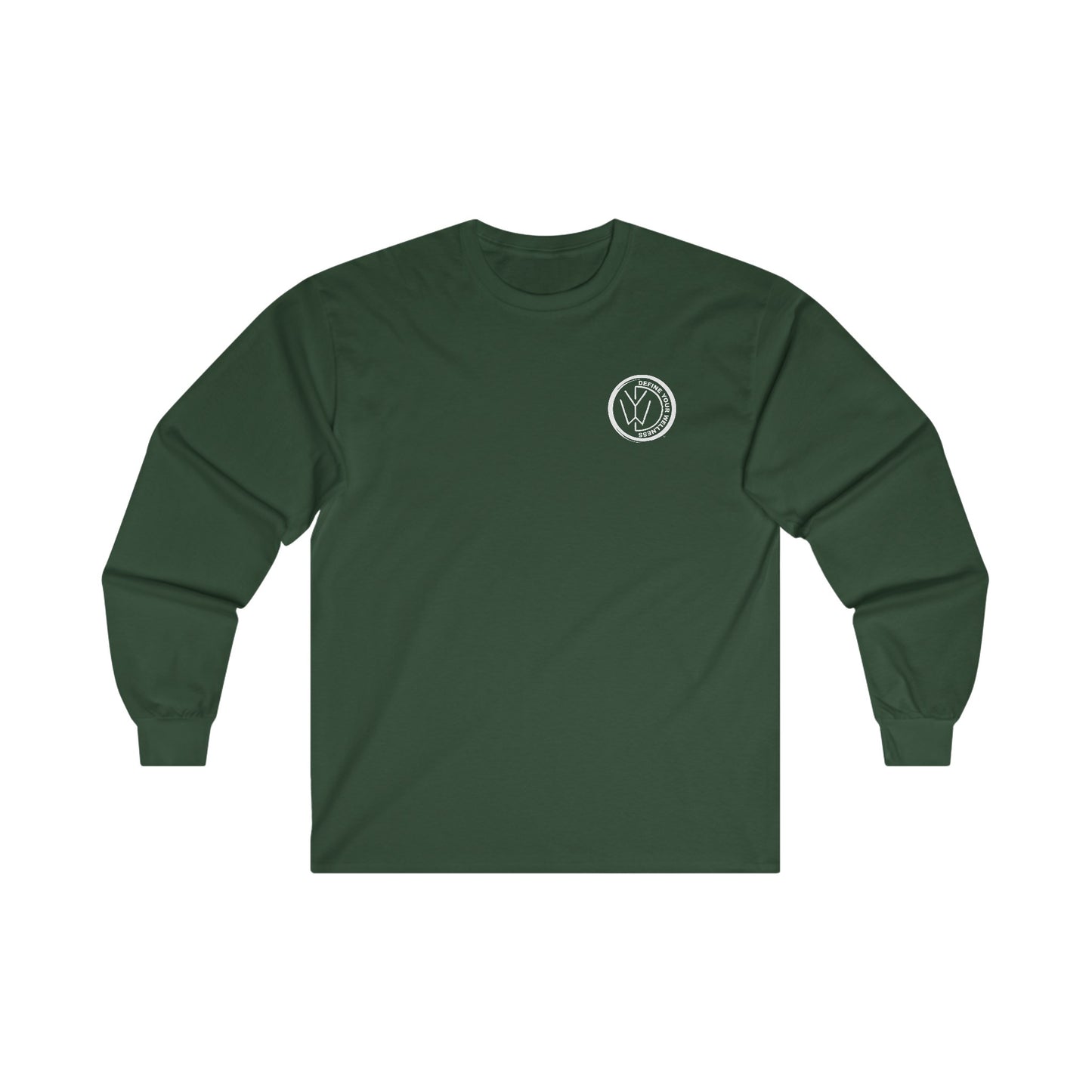 Define Your Wellness - Unisex Ultra Cotton Long Sleeve Tee Front & Back- 8 colors