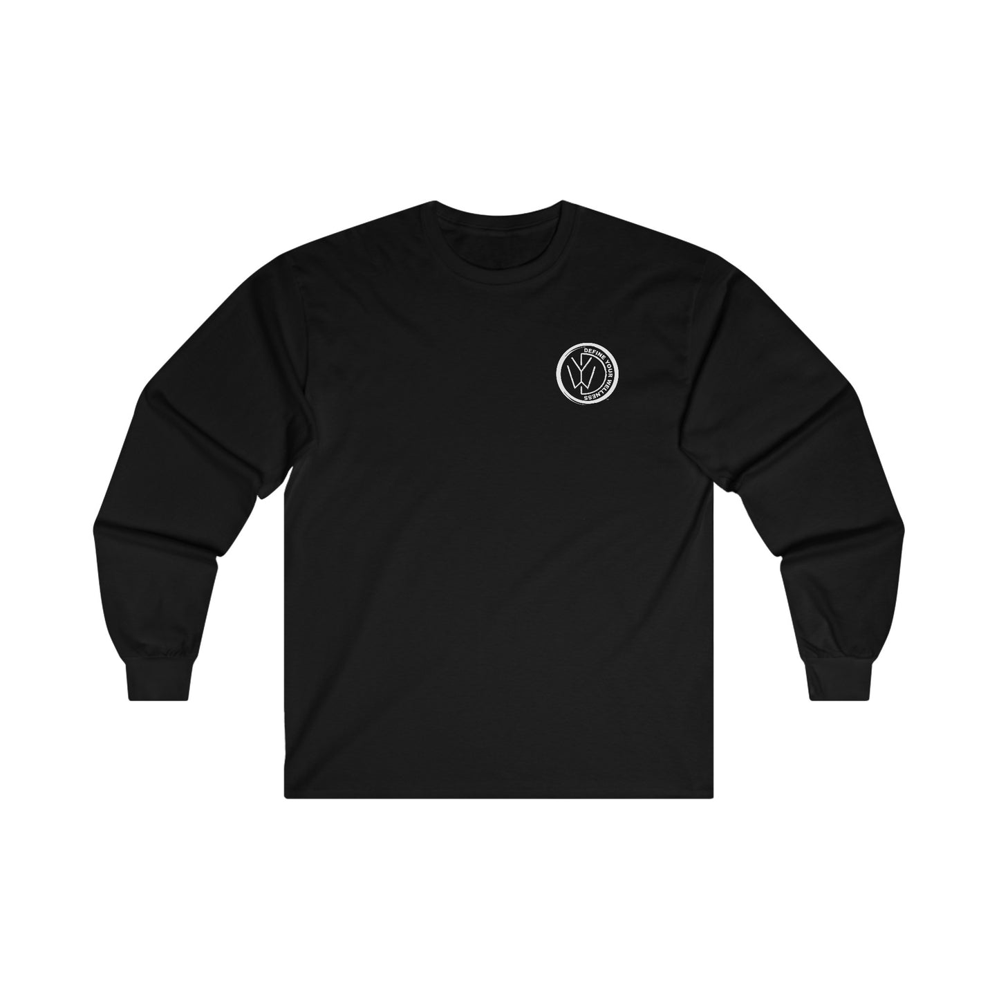 Define Your Wellness - Unisex Ultra Cotton Long Sleeve Tee Front & Back- 8 colors