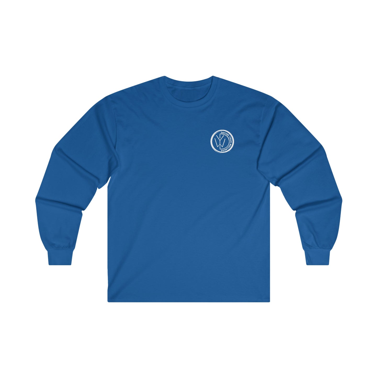 Define Your Wellness - Unisex Ultra Cotton Long Sleeve Tee Front & Back- 8 colors