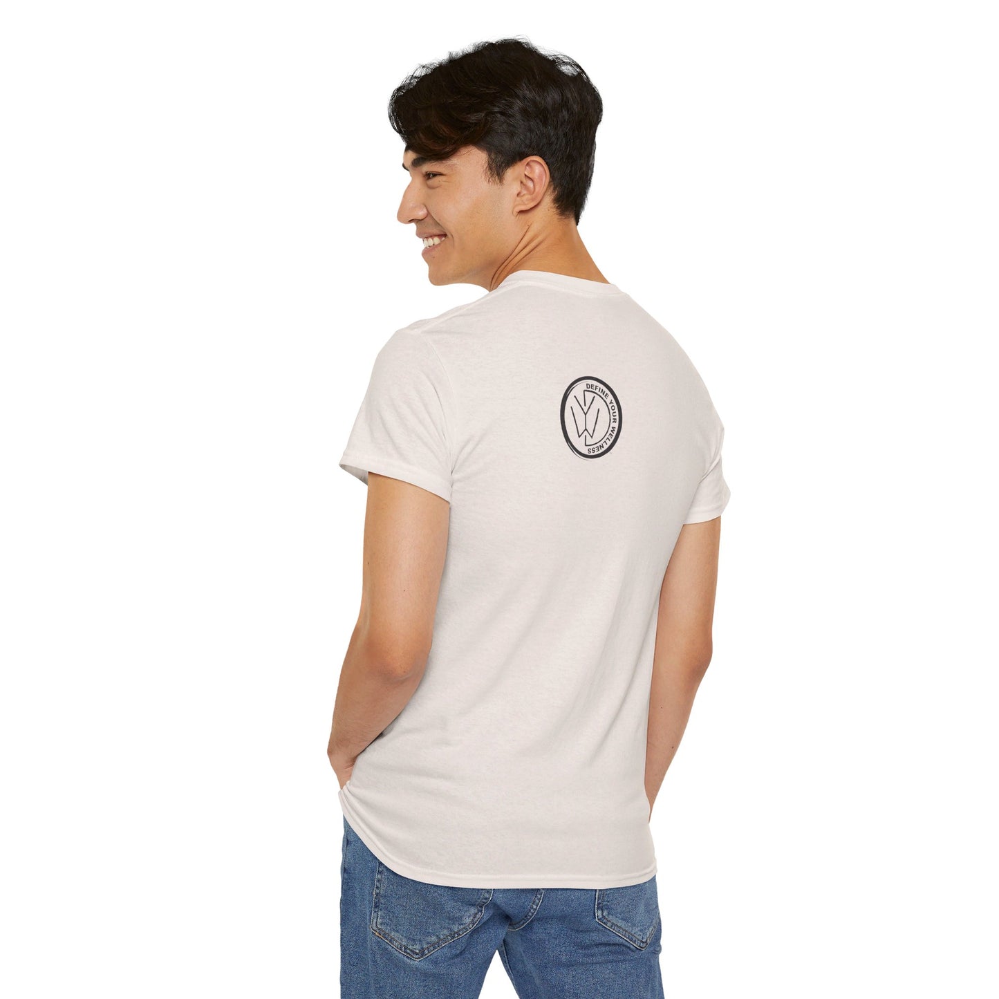 For the Love of Music - Define Your Wellness - Unisex Heavy Cotton Tee - 7 colors - front and back