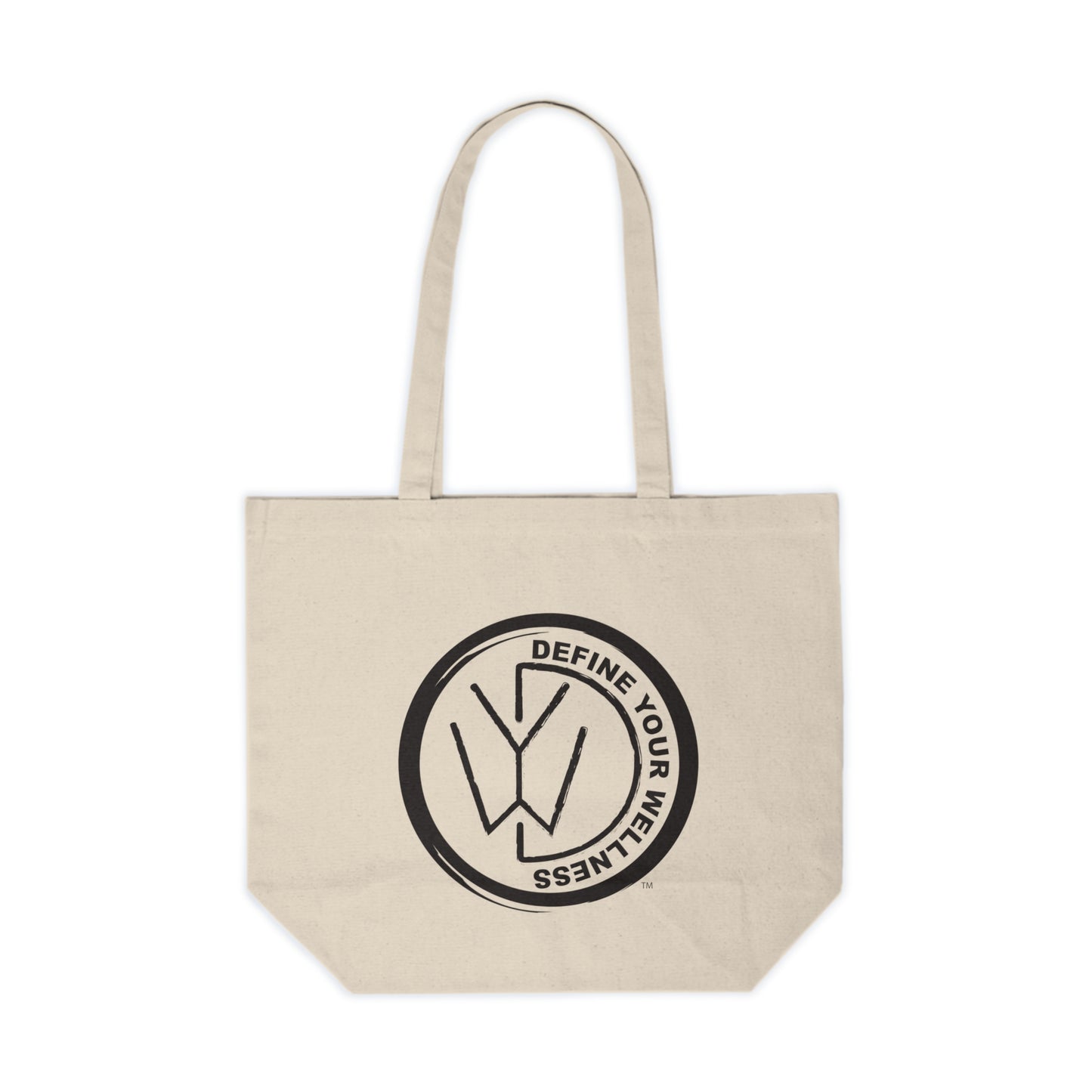 Define Your Wellness - Canvas Shopping Tote - 18" x 15"