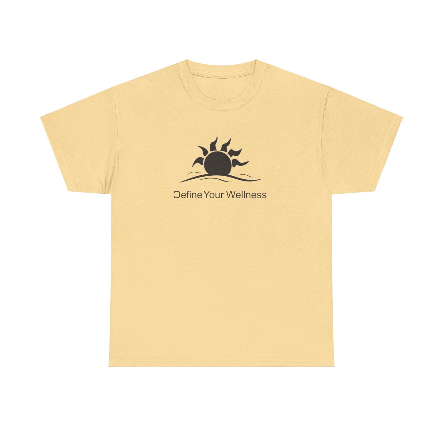 Sunshine - Define Your Wellness - Unisex Heavy Cotton Tee - 7 colors - front and back