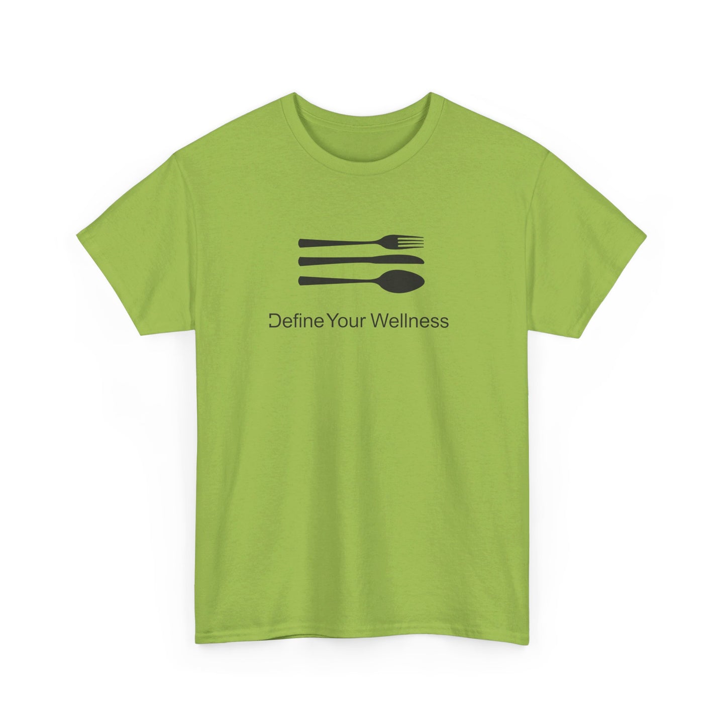 The Love of Cuisine - Define Your Wellness - Unisex Heavy Cotton Tee - 7 colors - front and back