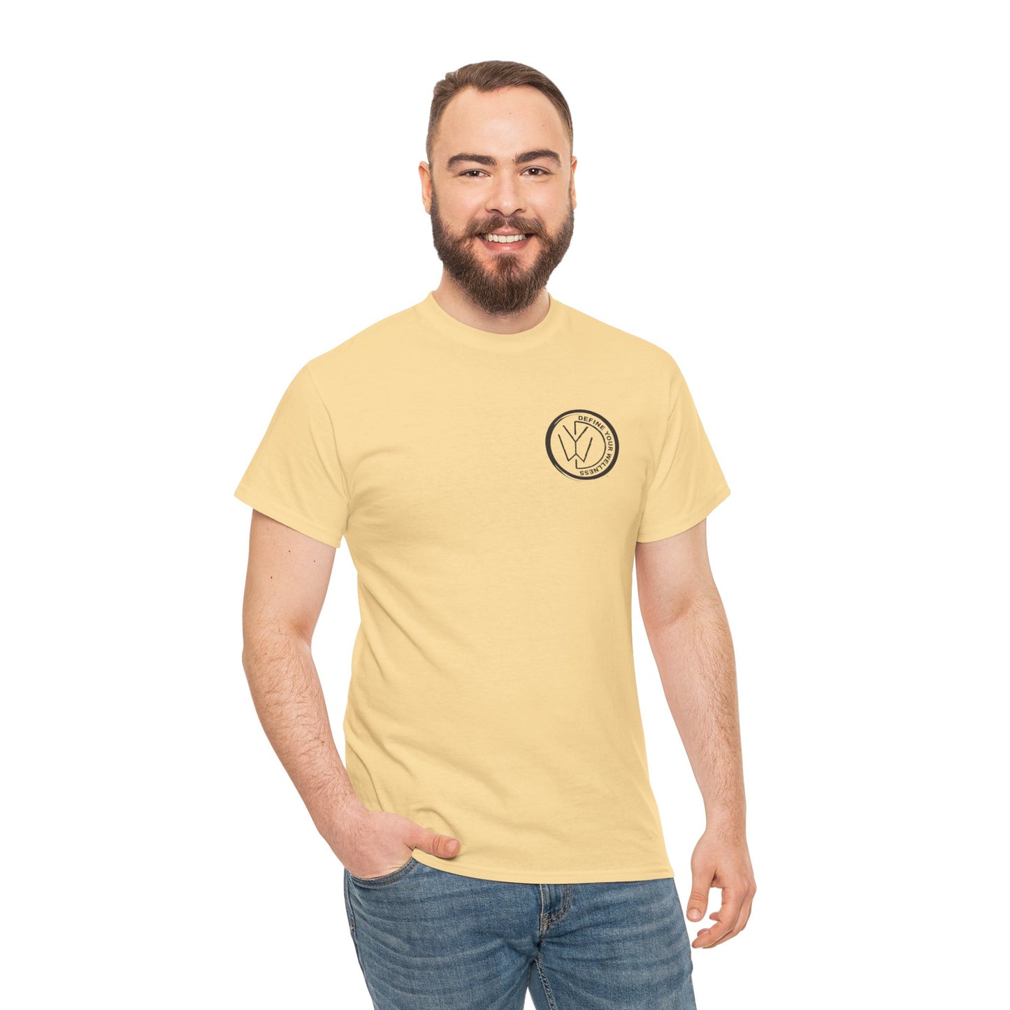 Define Your Wellness - Unisex Heavy Cotton Tee - 13 colors - front & back