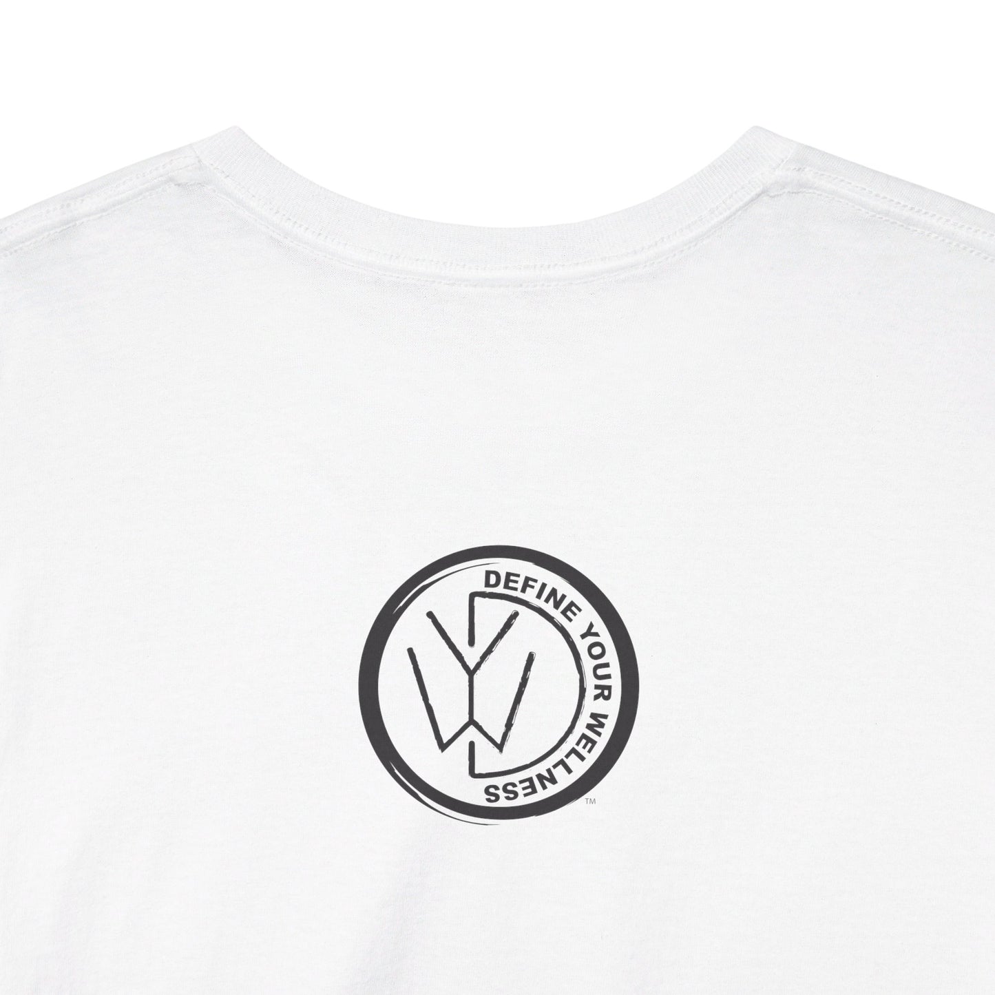 For the Love of Music - Define Your Wellness - Unisex Heavy Cotton Tee - 7 colors - front and back