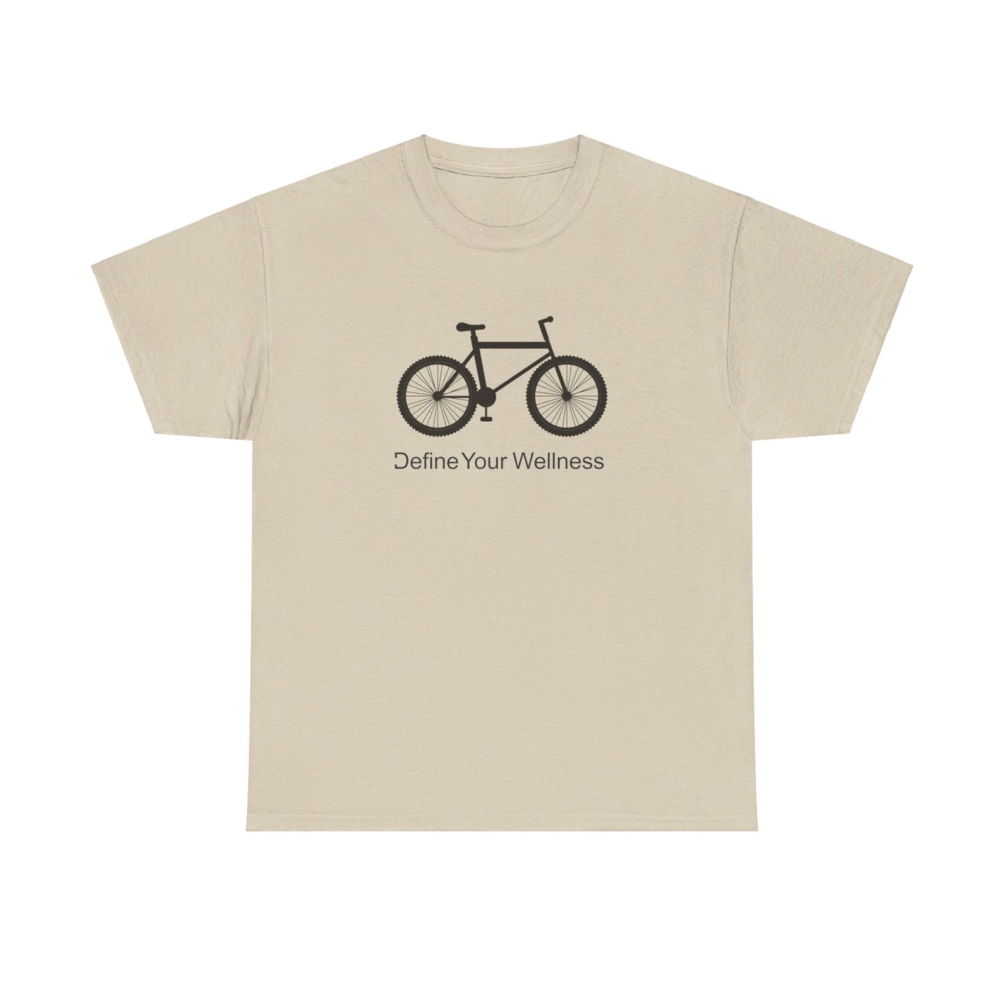 Bike - Define Your Wellness - Unisex Heavy Cotton Tee - 7 colors - front and back