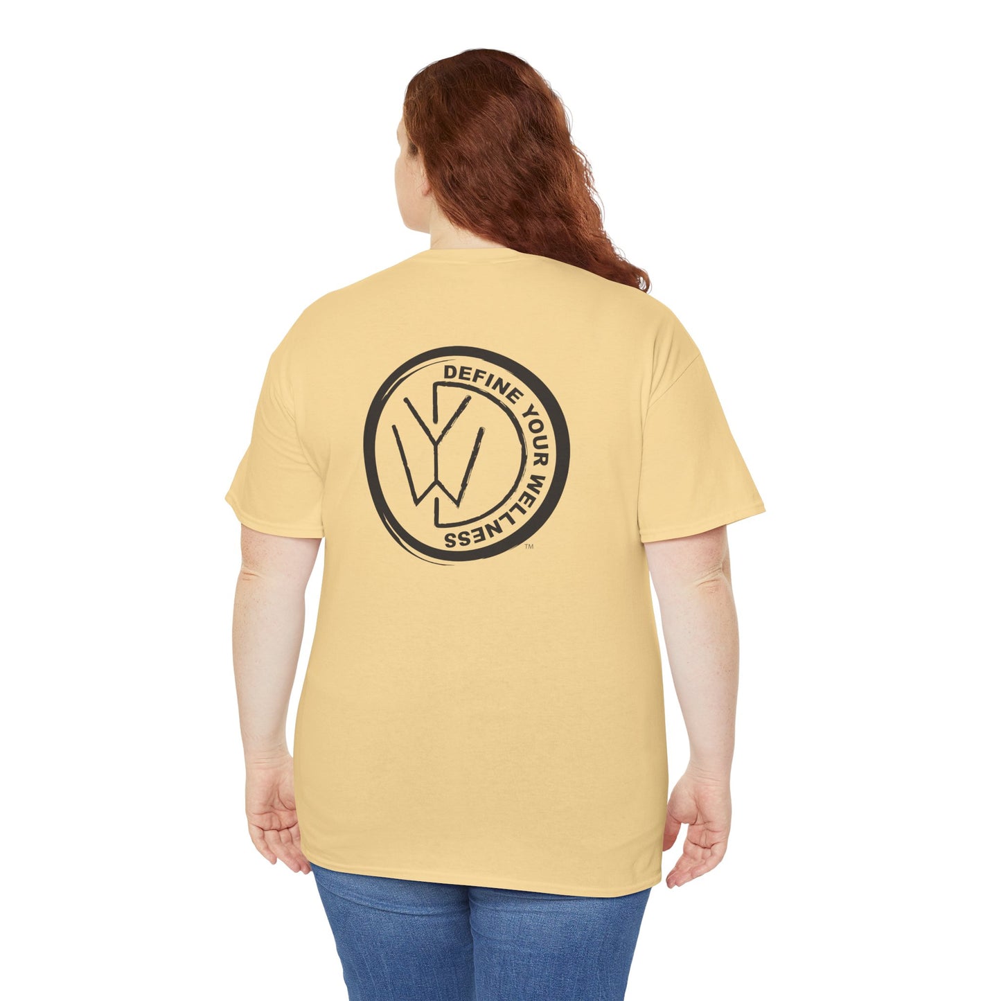 Define Your Wellness - Unisex Heavy Cotton Tee - 13 colors - front & back