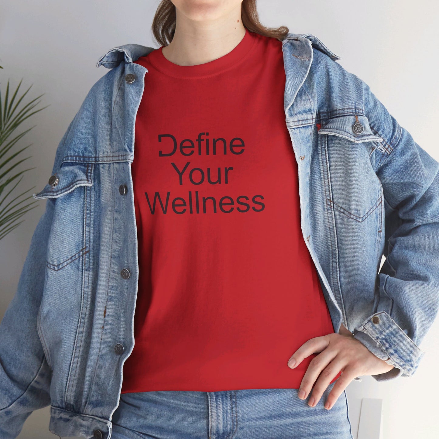 Define Your Wellness - Unisex Heavy Cotton Tee - 11 colors, front & back