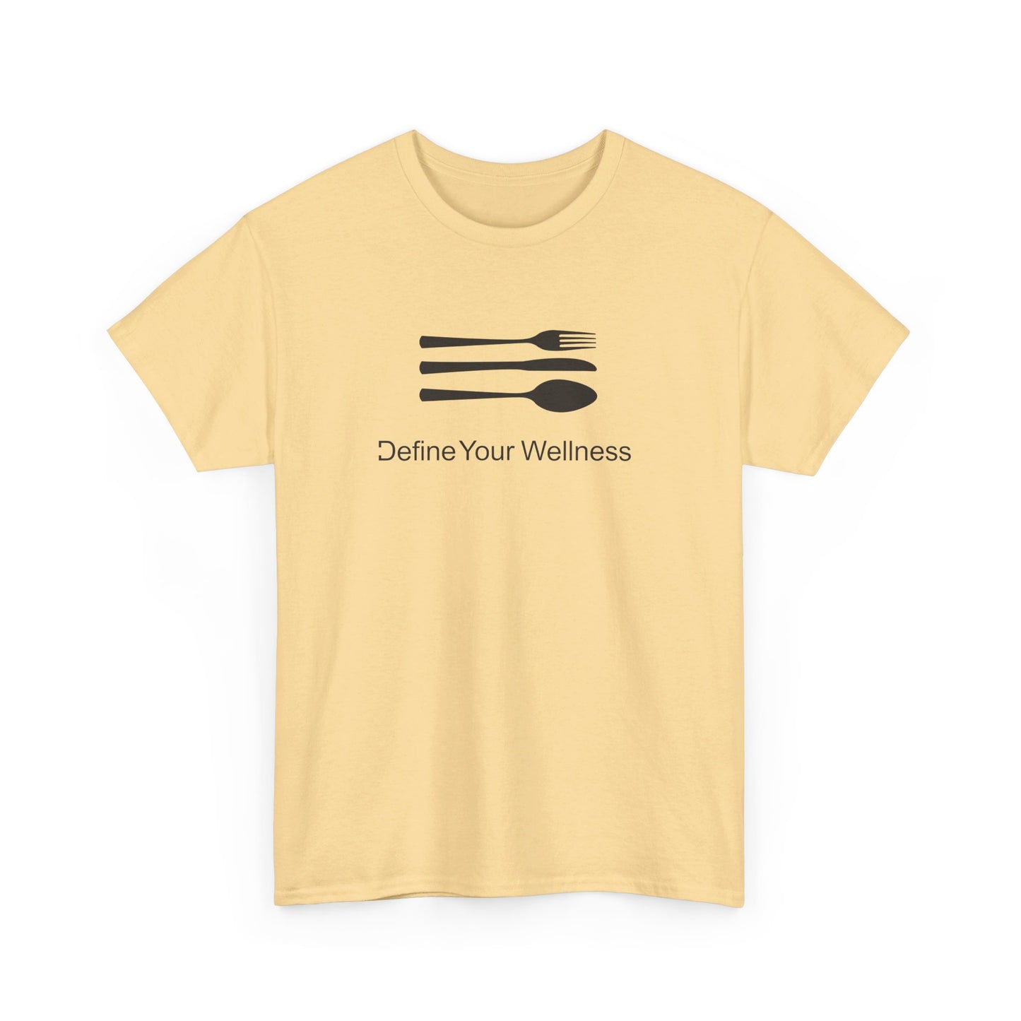 The Love of Cuisine - Define Your Wellness - Unisex Heavy Cotton Tee - 7 colors - front and back