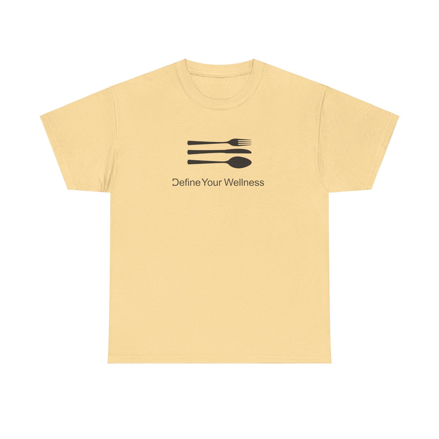 The Love of Cuisine - Define Your Wellness - Unisex Heavy Cotton Tee - 7 colors - front and back