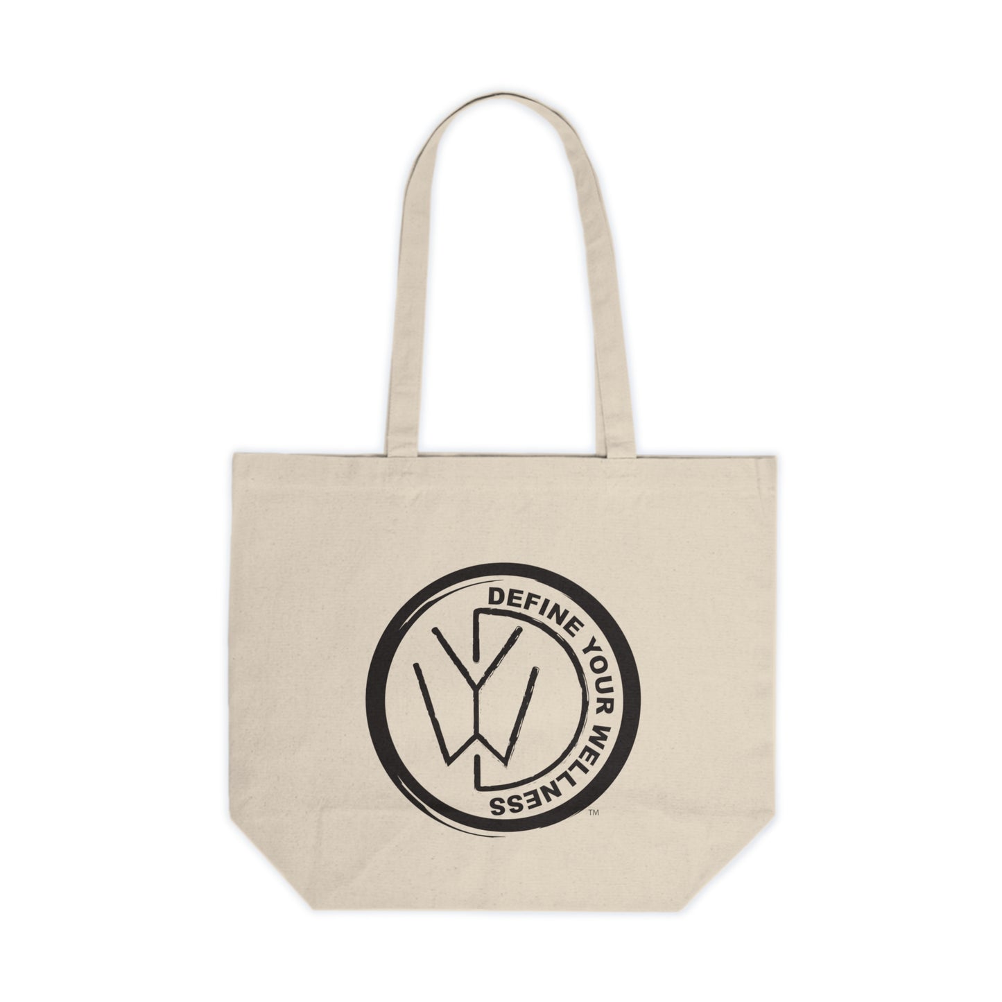 Define Your Wellness - Canvas Shopping Tote - 18" x 15"