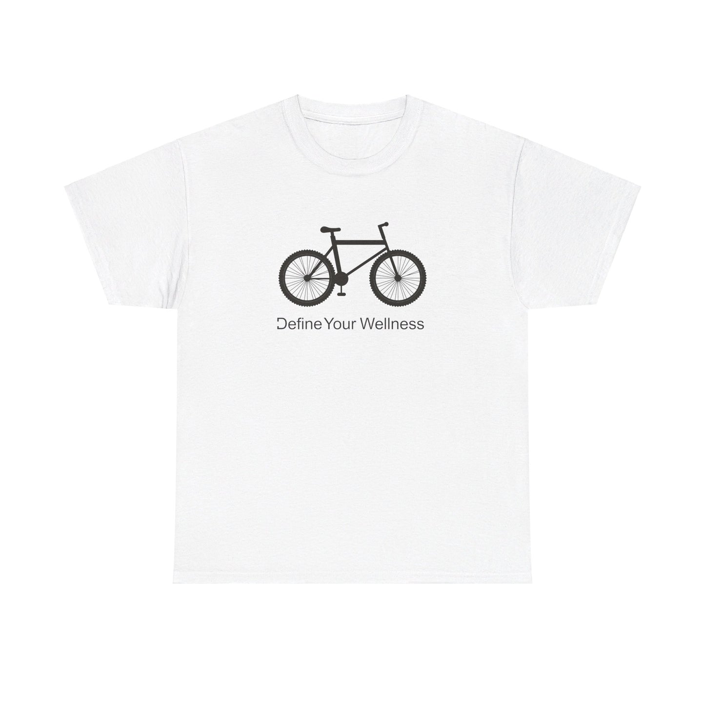 Bike - Define Your Wellness - Unisex Heavy Cotton Tee - 7 colors - front and back