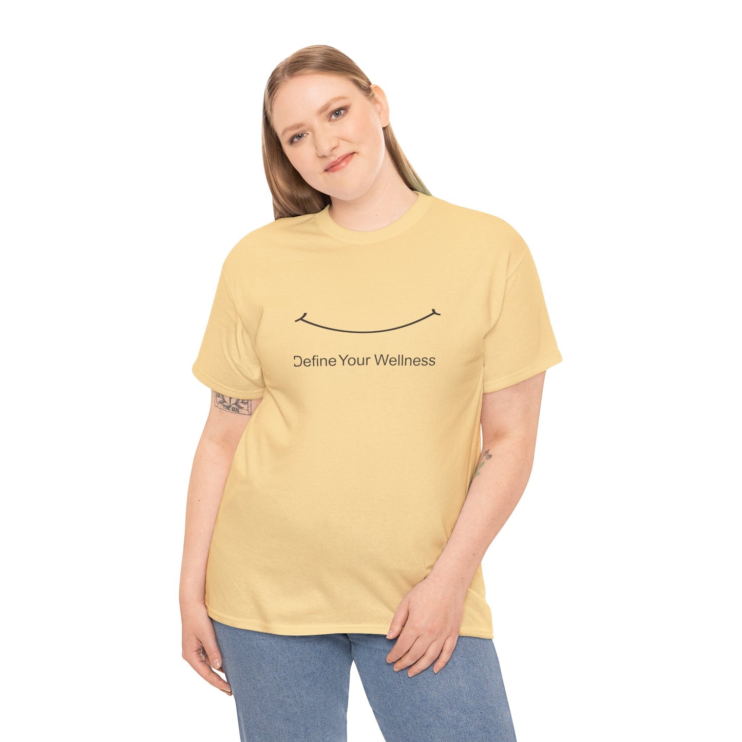 Smile - Define Your Wellness - Unisex Heavy Cotton Tee - 10 colors
