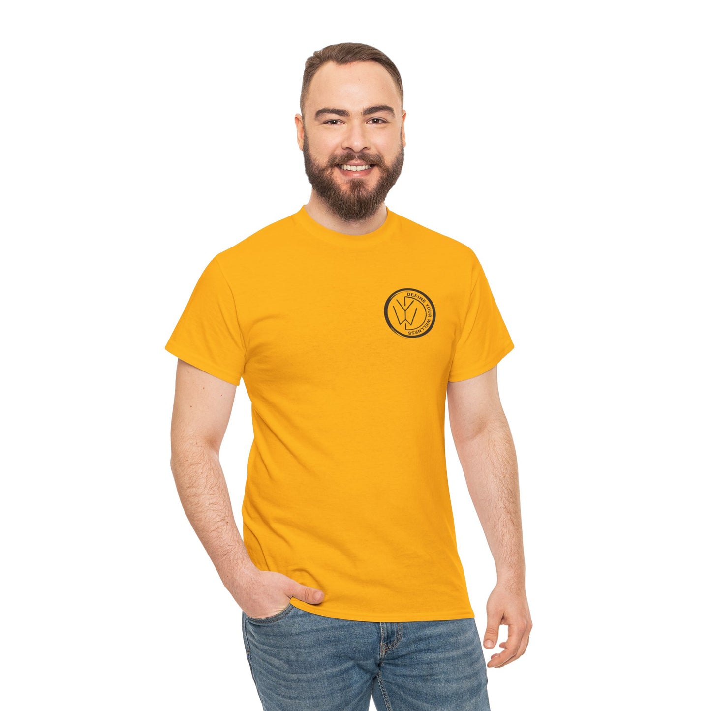 Define Your Wellness - Unisex Heavy Cotton Tee - 13 colors - front & back