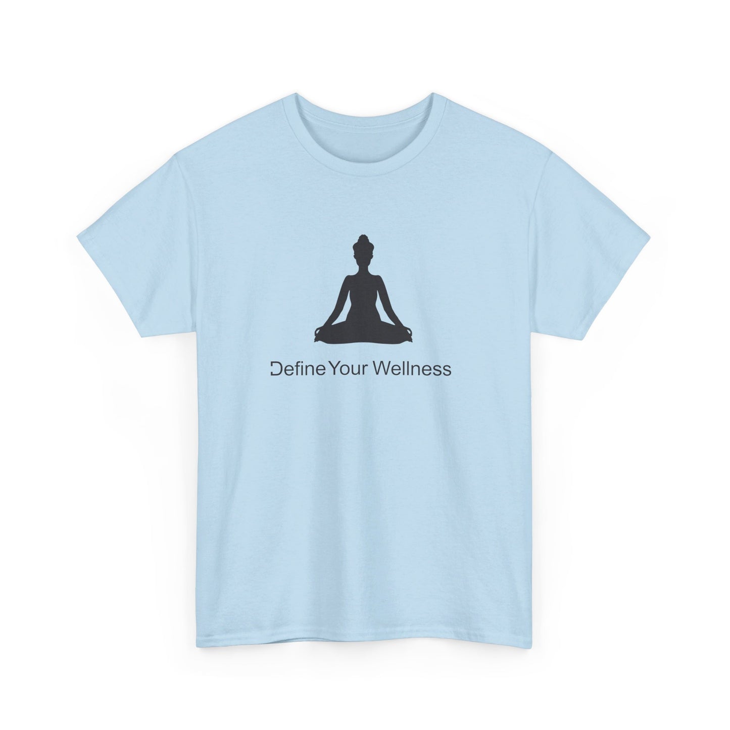 Yoga - Define Your Wellness - Unisex Heavy Cotton Tee - 7 colors - front and back