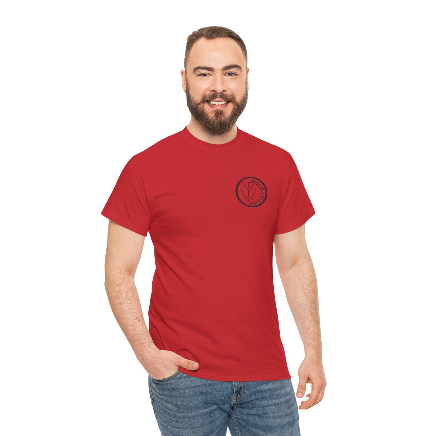 Define Your Wellness - Unisex Heavy Cotton Tee - 13 colors - front & back