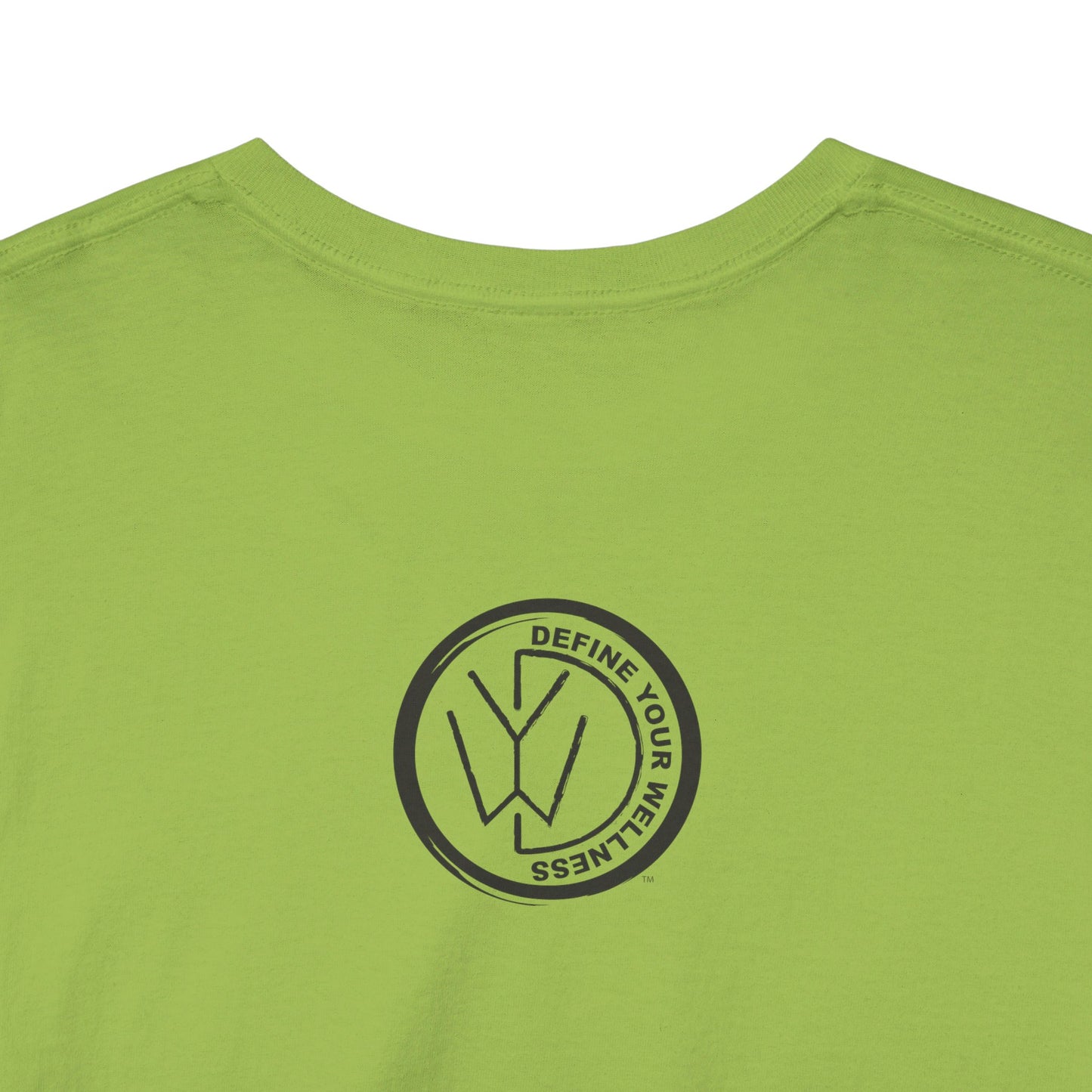 For the Love of Music - Define Your Wellness - Unisex Heavy Cotton Tee - 7 colors - front and back
