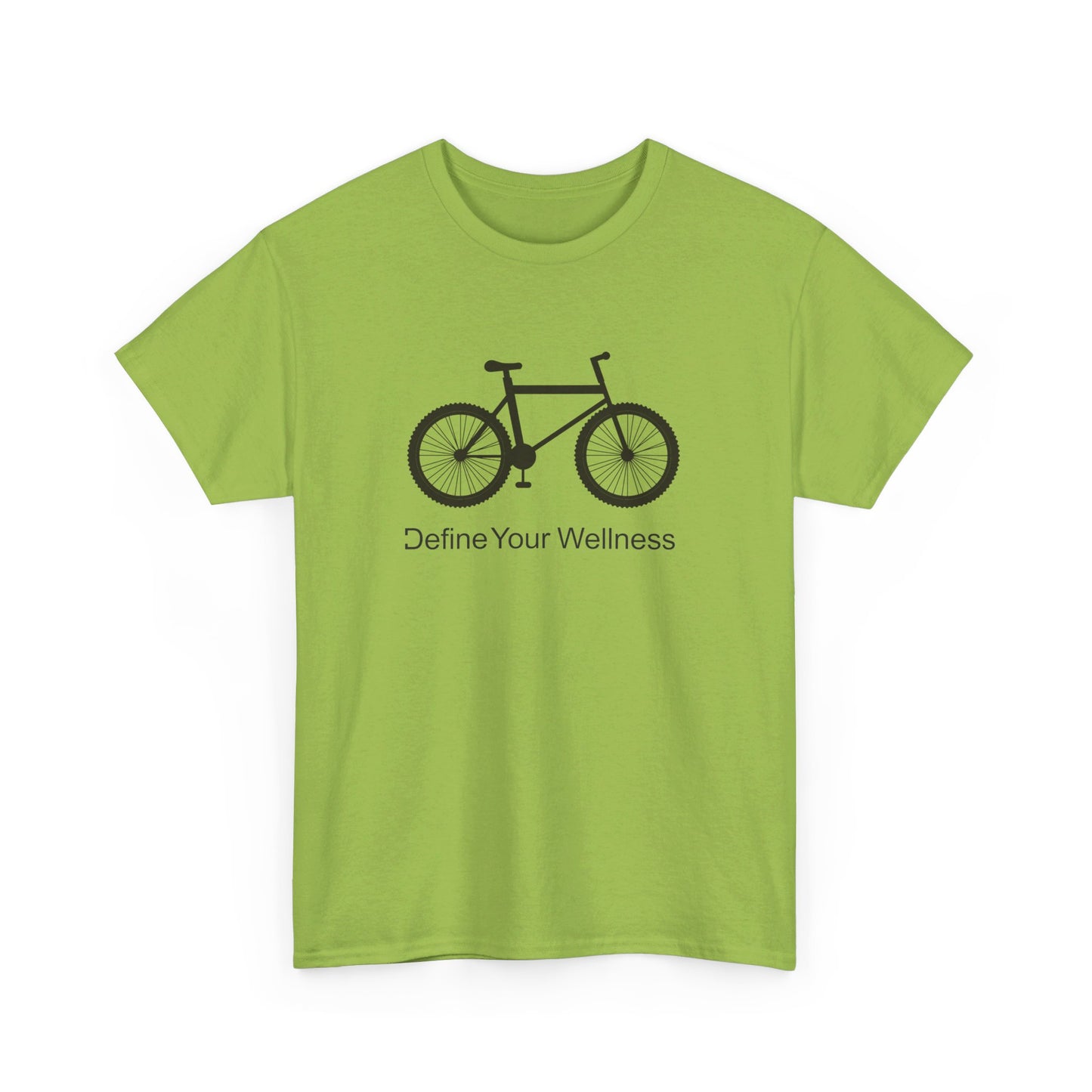 Bike - Define Your Wellness - Unisex Heavy Cotton Tee - 7 colors - front and back