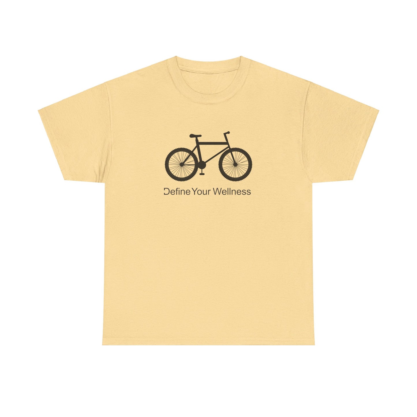 Bike - Define Your Wellness - Unisex Heavy Cotton Tee - 7 colors - front and back