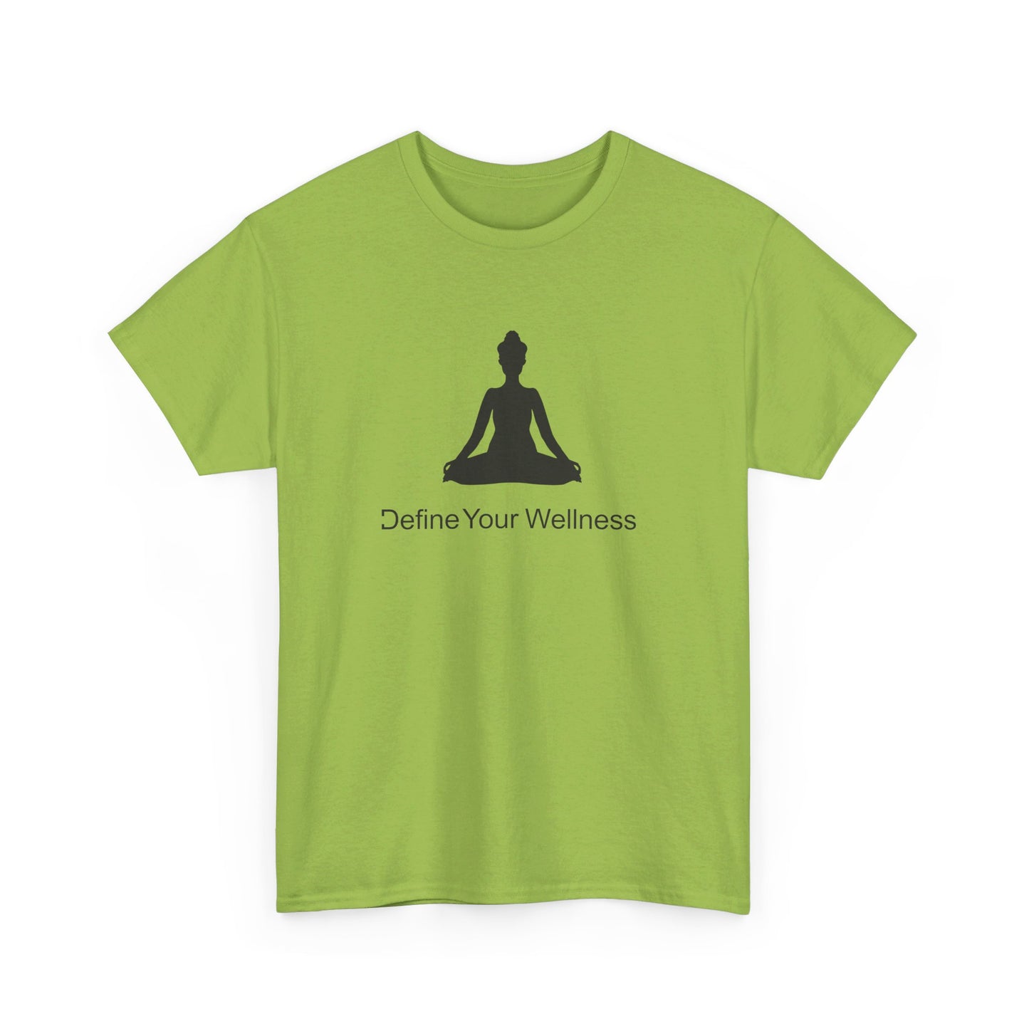 Yoga - Define Your Wellness - Unisex Heavy Cotton Tee - 7 colors - front and back