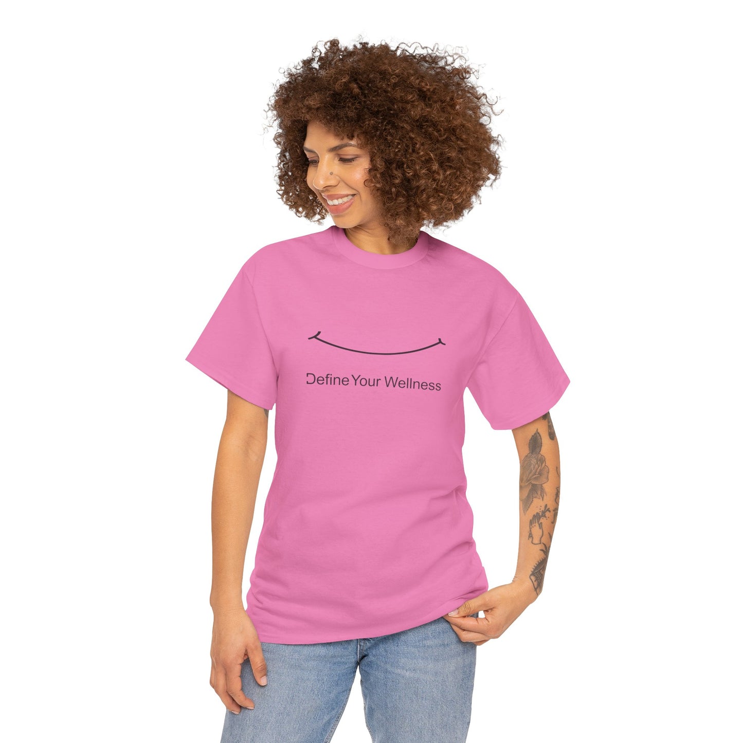 Smile - Define Your Wellness - Unisex Heavy Cotton Tee - 10 colors