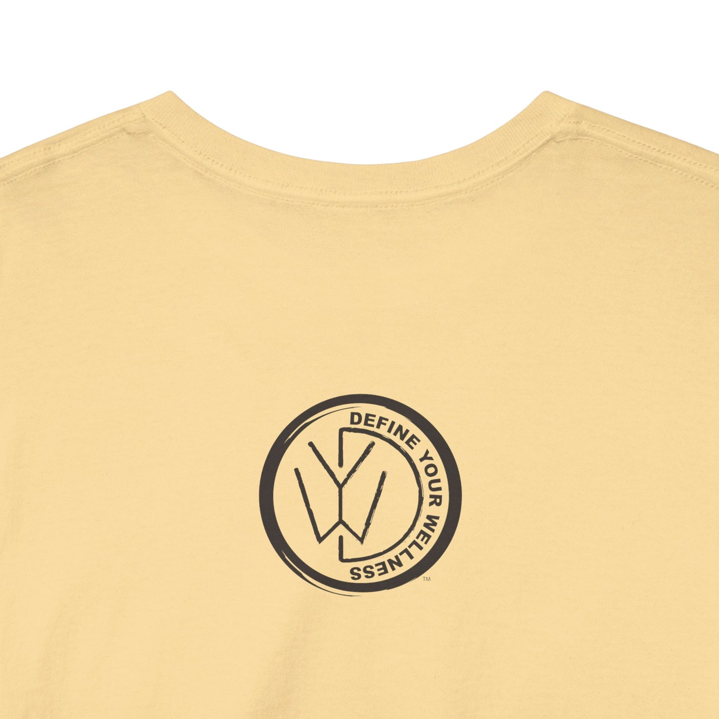 For the Love of Music - Define Your Wellness - Unisex Heavy Cotton Tee - 7 colors - front and back