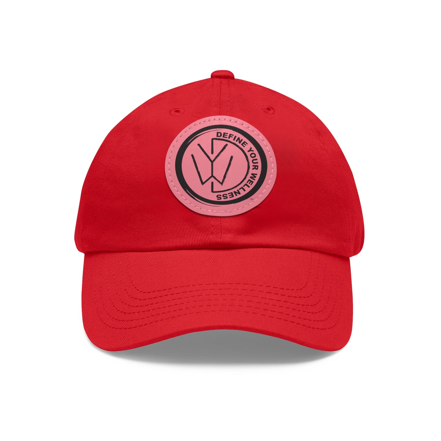 Dad Hat with Leather Patch (Round) - 9 color combinations