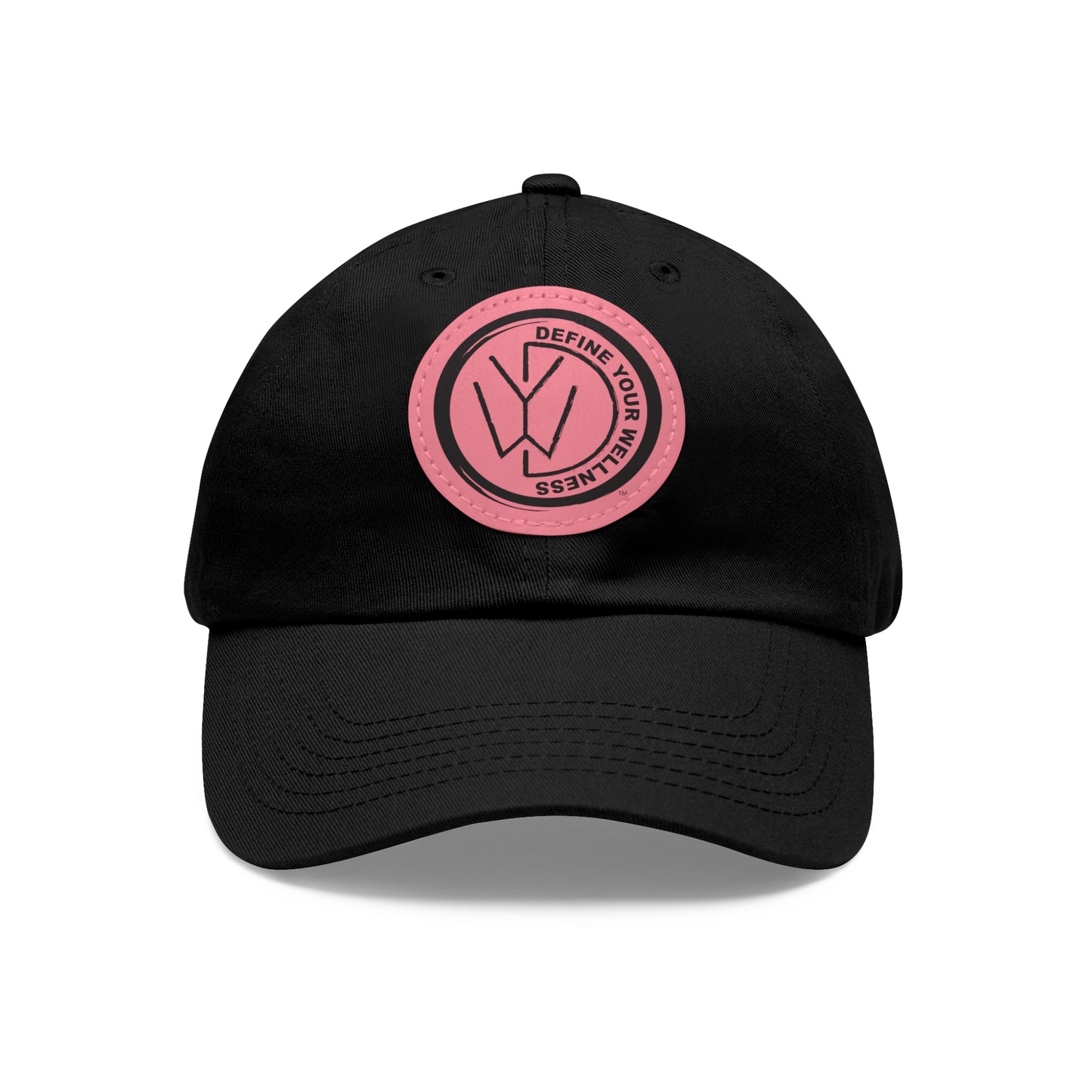 Dad Hat with Leather Patch (Round) - 9 color combinations