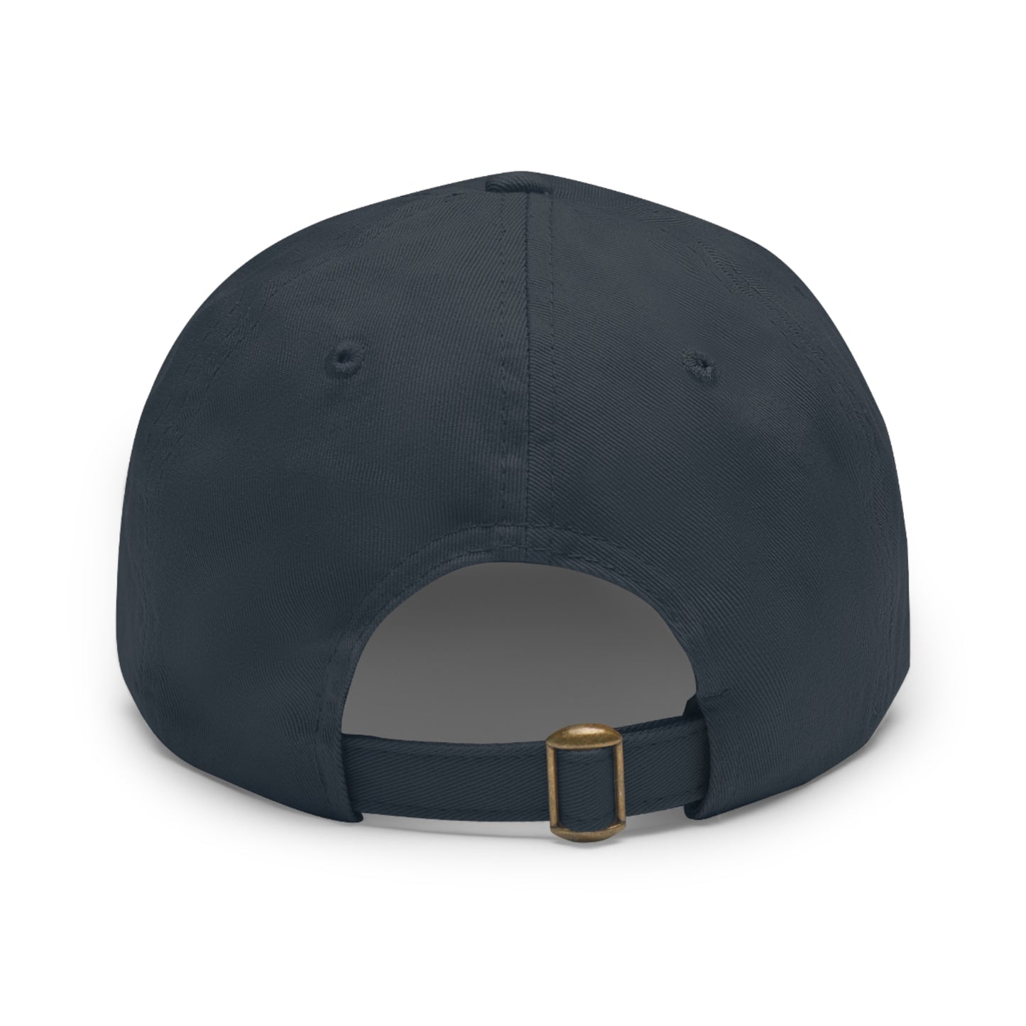 Dad Hat with Leather Patch (Round) - 9 color combinations