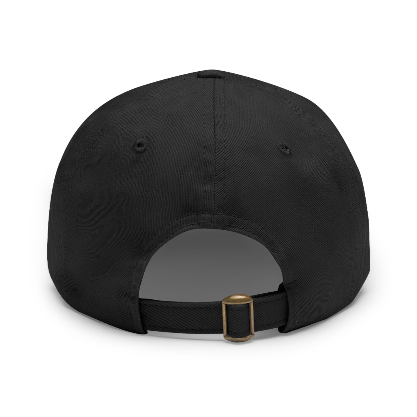 Dad Hat with Leather Patch (Round) - 9 color combinations