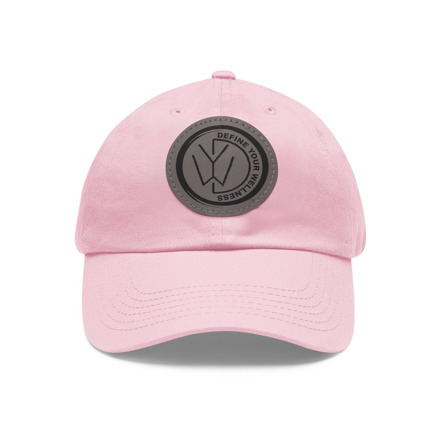 Dad Hat with Leather Patch (Round) - 9 color combinations